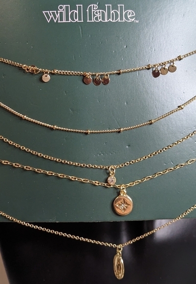 Wild Fable Gold Tone Chain Set - Picture 1 of 5